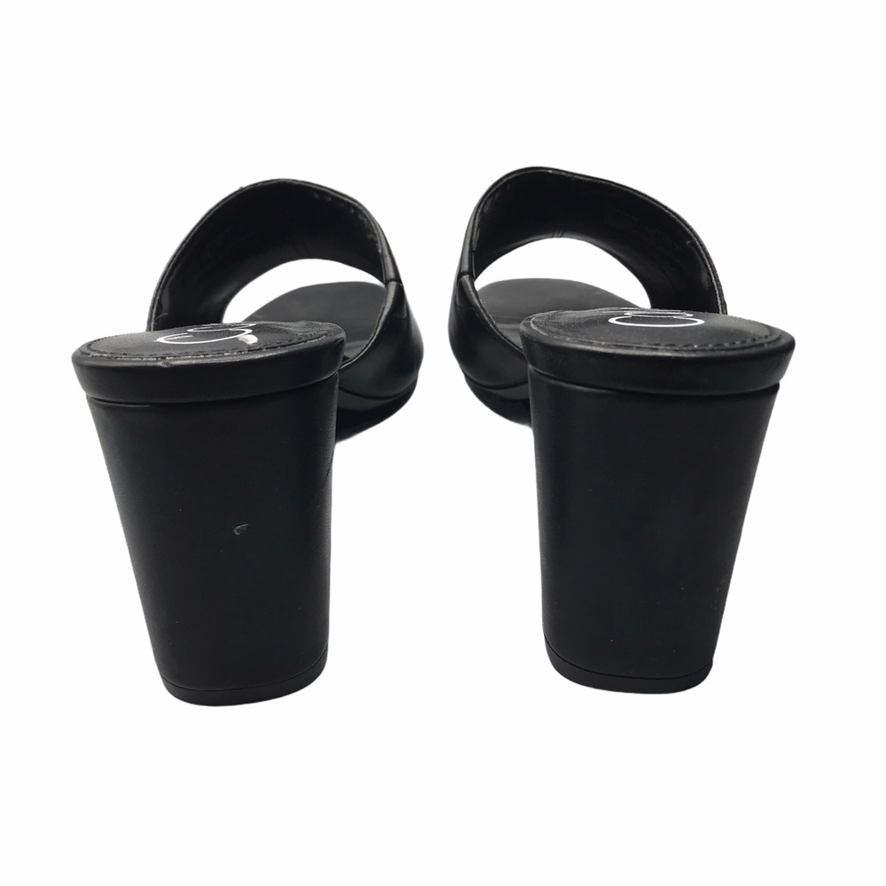 Calvin Klein Womens Black Solid Leather Heeled 10 - image 5